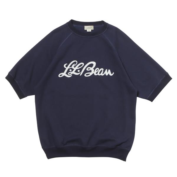 L.L.Bean ポーテージ ショートスリーブ スウェットシャツ ブルー M