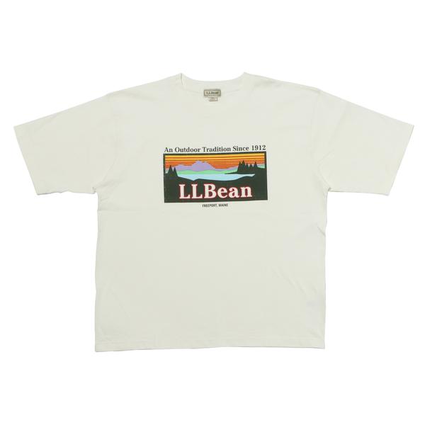 L.L.Bean モリル ショートスリーブ カタディンロゴ T ホワイト S