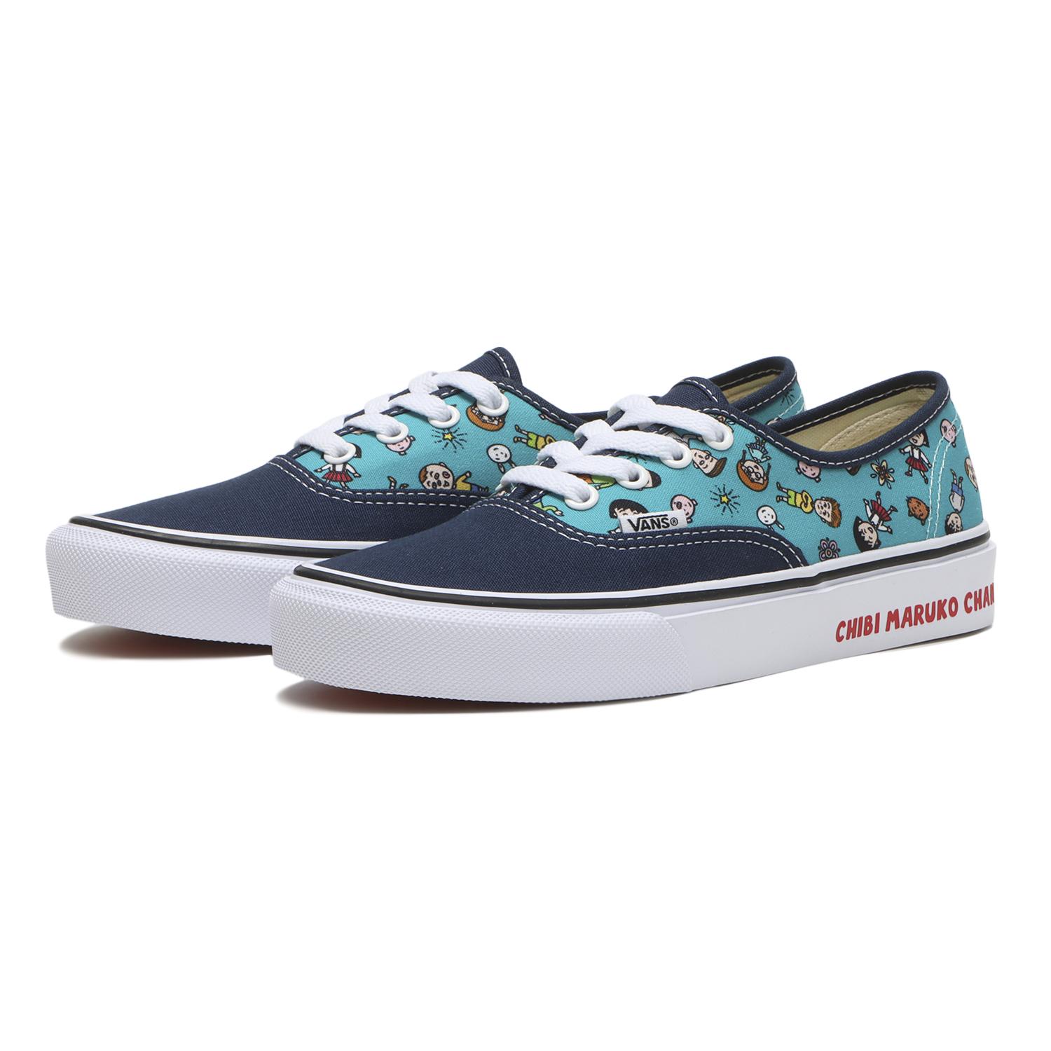 かぼまるこ VANS】 ヴァンズ AUTHENTIC オーセンティック V44CF MARUKO NAVY/MULTI
