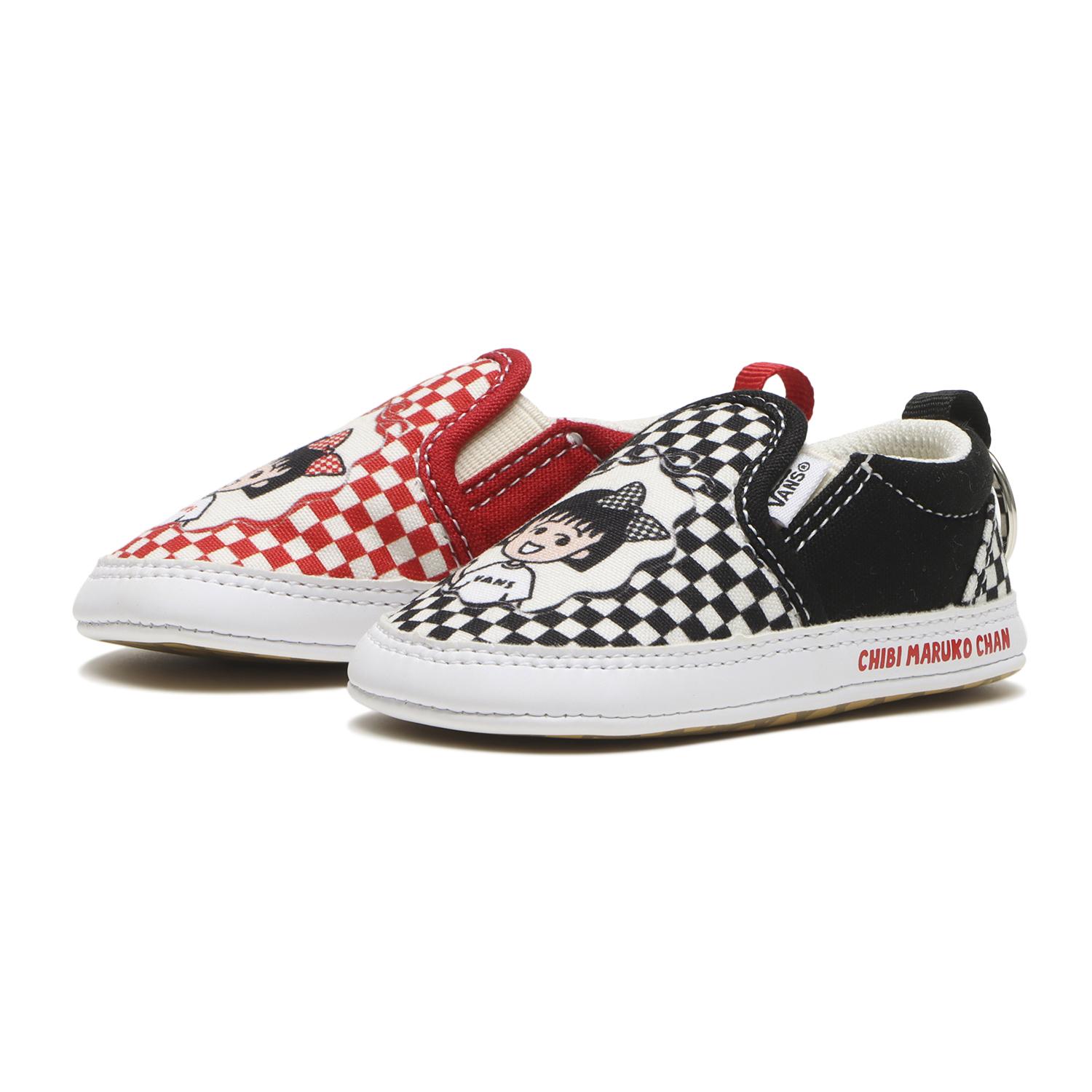 VANS × ちびまる子ちゃん スリッポンキーホルダー MARUKO/CHECK VANS】 ヴァンズ 11 SLIP ON スリッポンキーホルダー V98IF MARUKO