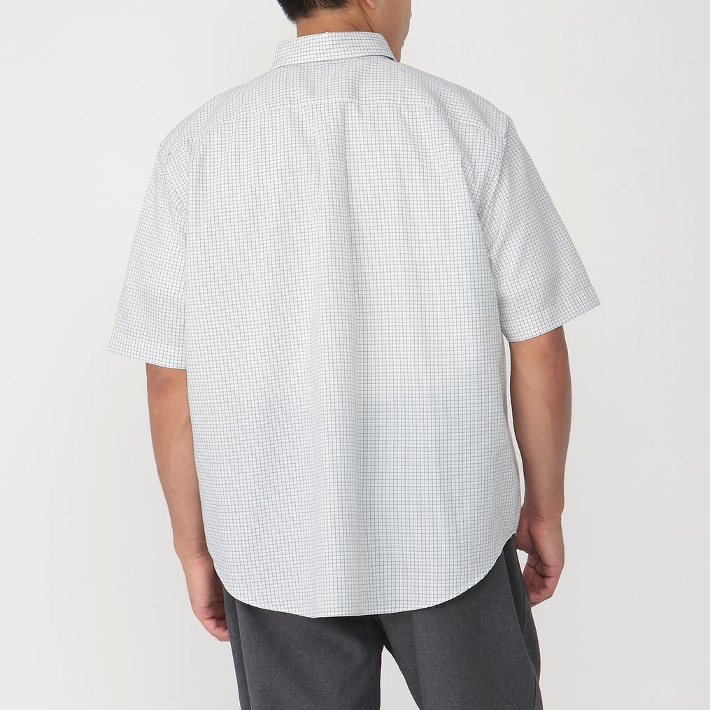 モデル：178cm / 着用サイズ：42 DANTON DANTON M's Dot Button B.D. S/S Shirt画像3