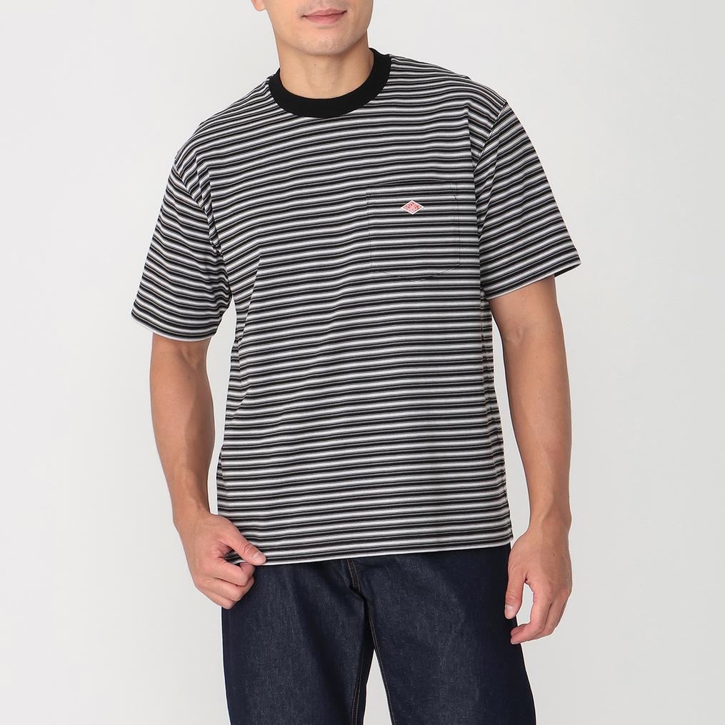 モデル：178cm / 着用サイズ：XL DANTON DANTON M's Pocket T-Shirt画像1