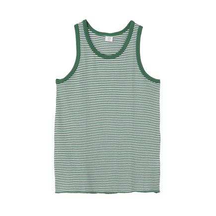 JEMORGAN ワッフルボーダータンクパック