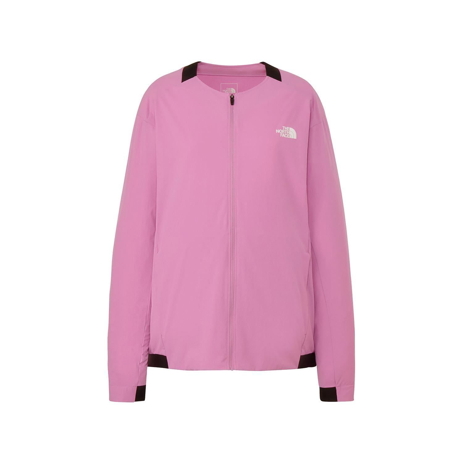 極美品✨フェイズエイト ノーカラージャケット 羽織り ストレッチ ピンク THE NORTH FACE THE NORTH FACE Flexible Roundneck Jacket｜OSHMAN'S