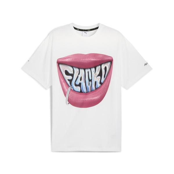 PUMA エイサップ・ロッキー フラッコ スマイル TEE ホワイト S