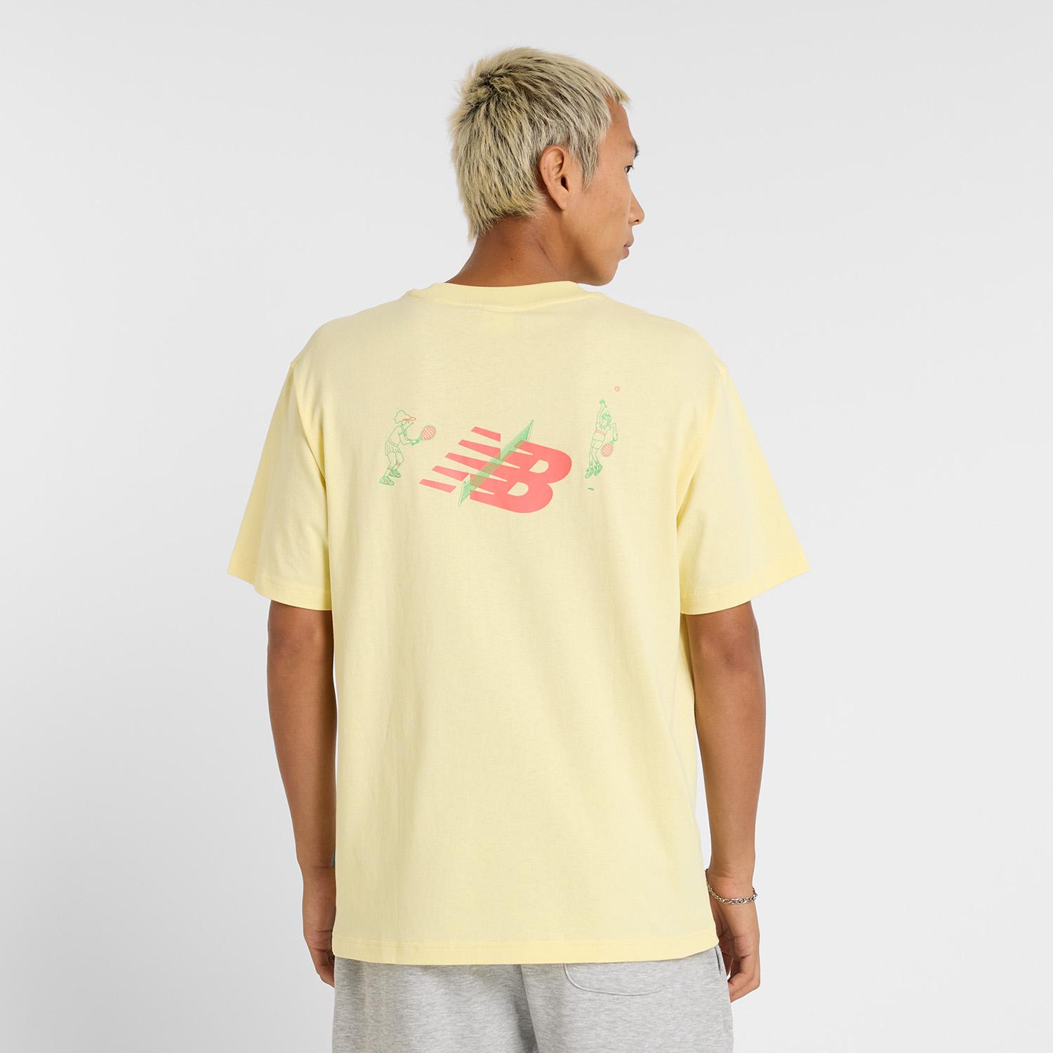 New Balance】 ニューバランス M テニスカートゥーンTシャツ