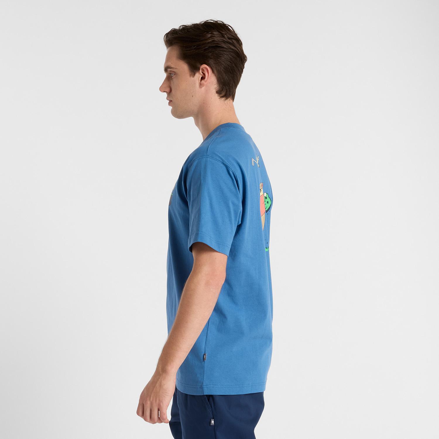 New Balance】 ニューバランス M ゴルフカートゥーンTシャツ