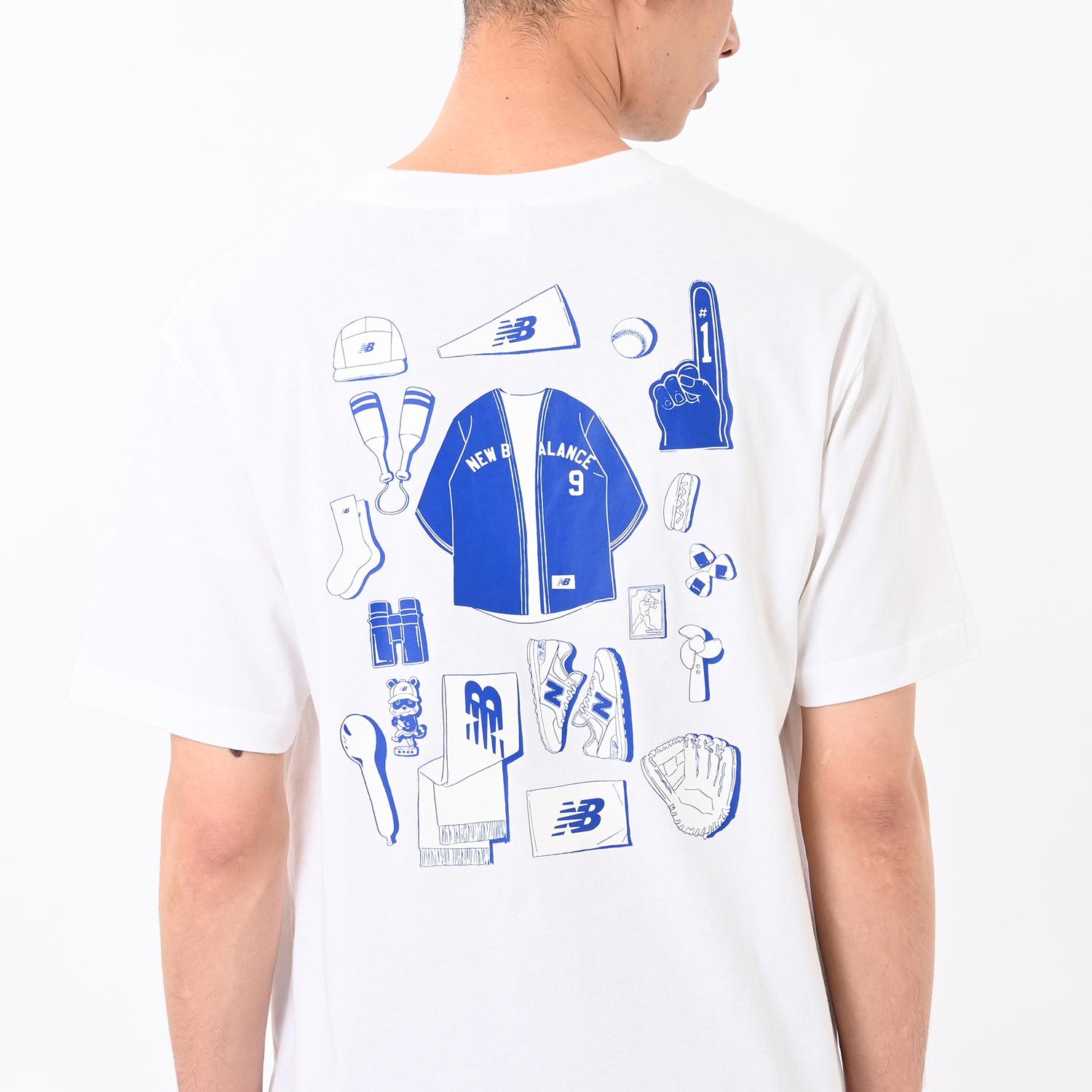 New Balance】 ニューバランス M Fan Starter Pack Tee ショート