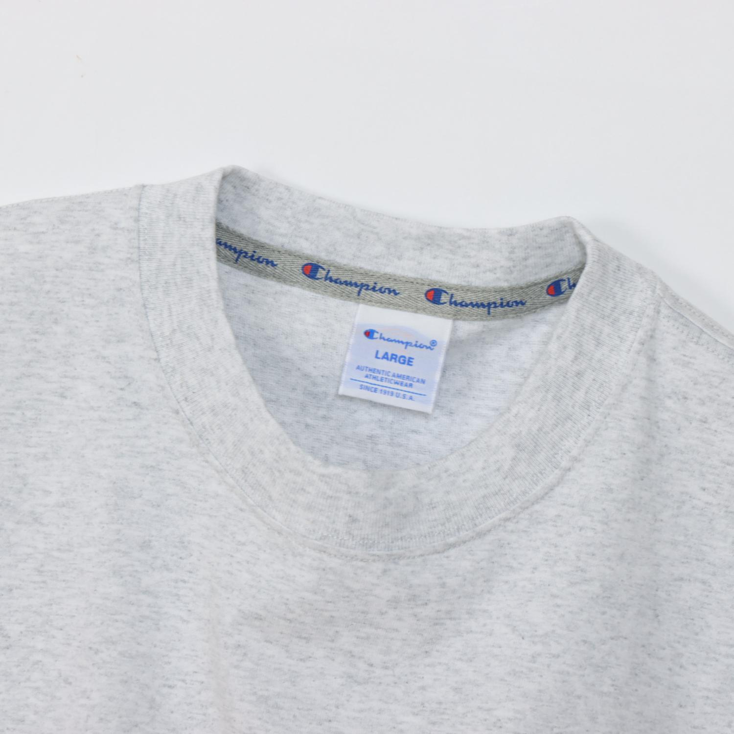 main story■Tシャツ■グレー■8y Champion】 チャンピオン M SHORT SLEEVE T-SHIRT ショート