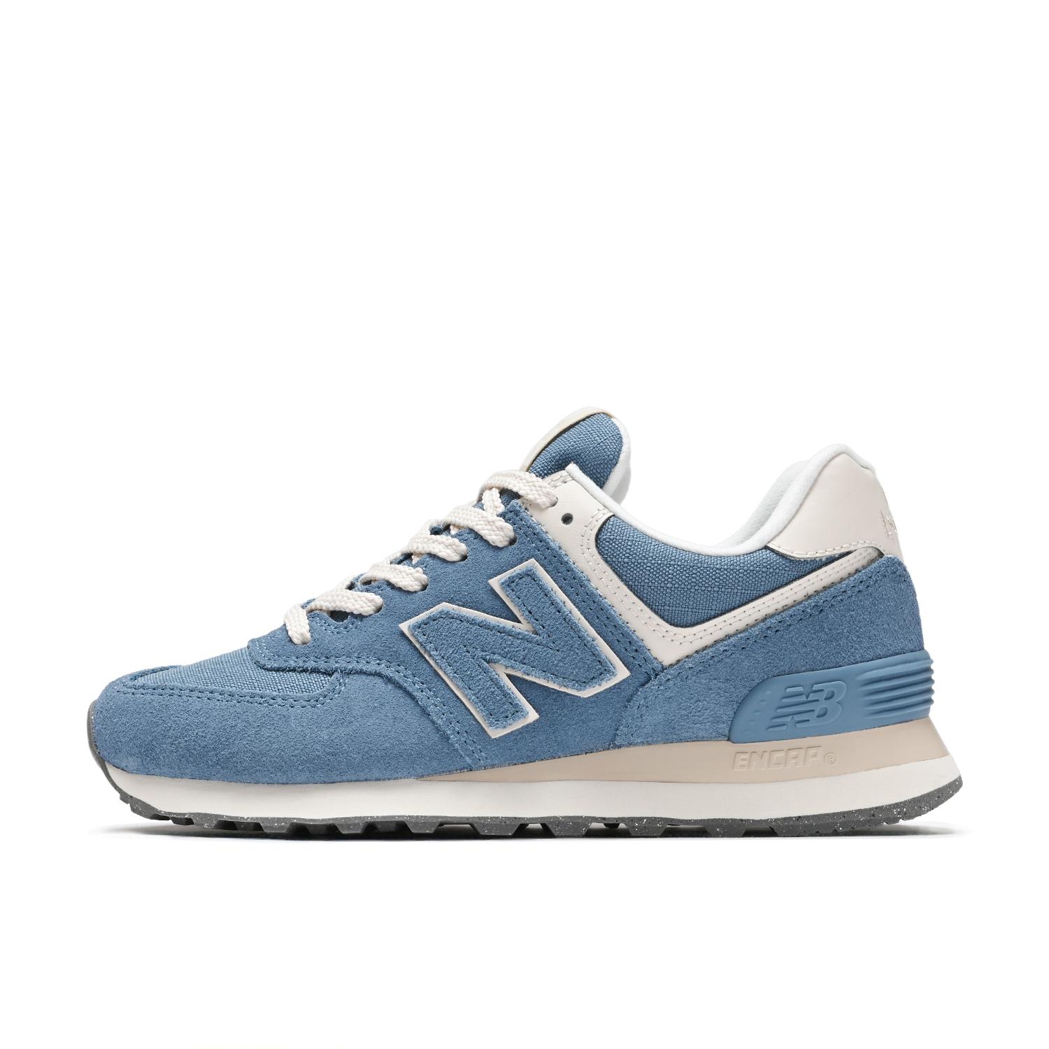 ニューバランス 574 ギンガムチェック 水色 スニーカー 22.5 New Balance - 新品 ニューバランス 574 ギンガムチェック