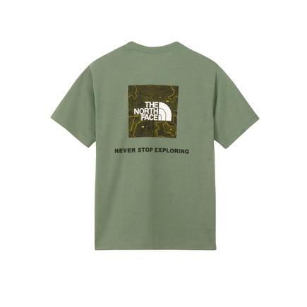 THE NORTH FACE メンズショートスリーブバックスクエアトラバースロゴティー