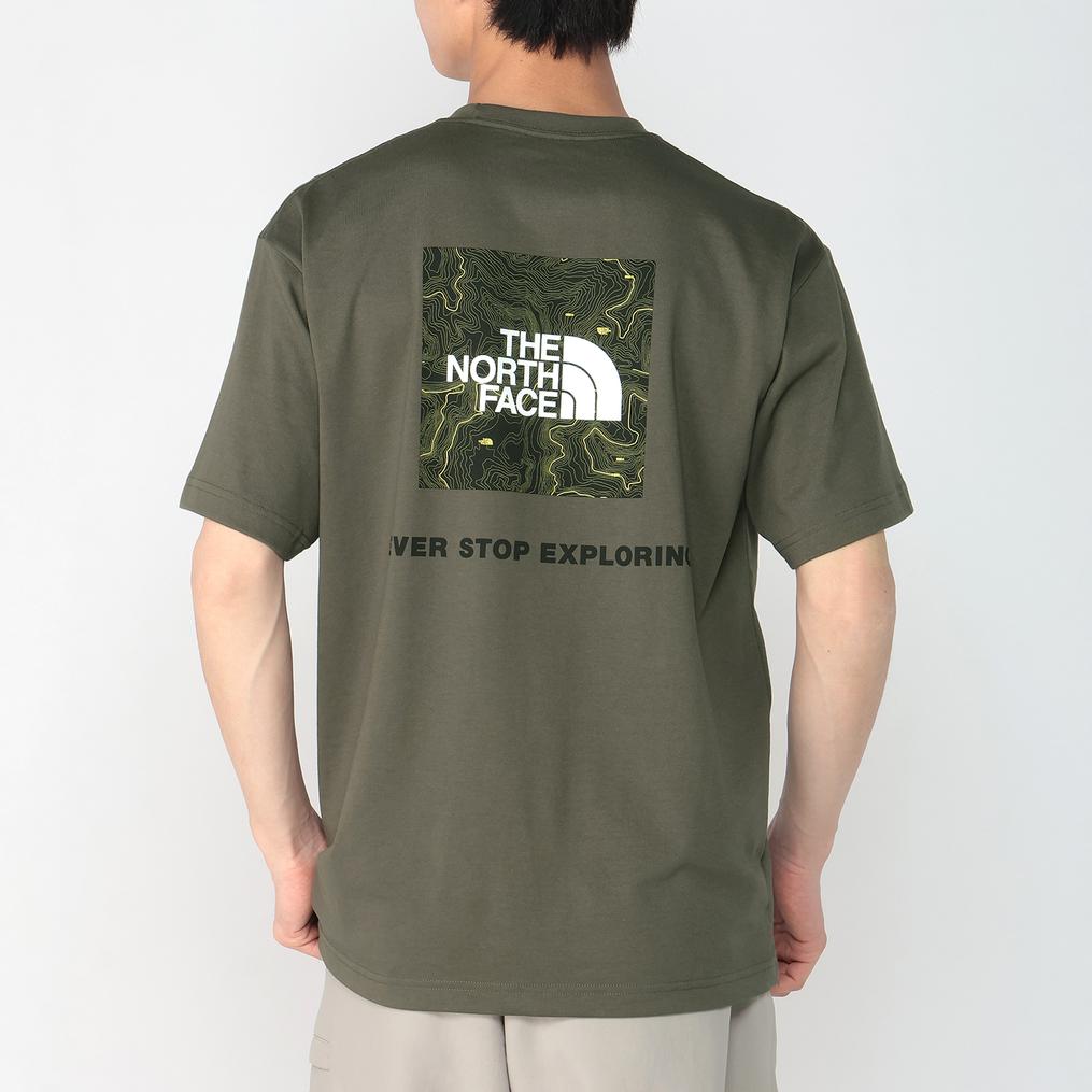 モデル：178㎝ / 着用サイズ：L THE NORTH FACE THE NORTH FACE M's S/S Back Square Traverse LogoTee画像3