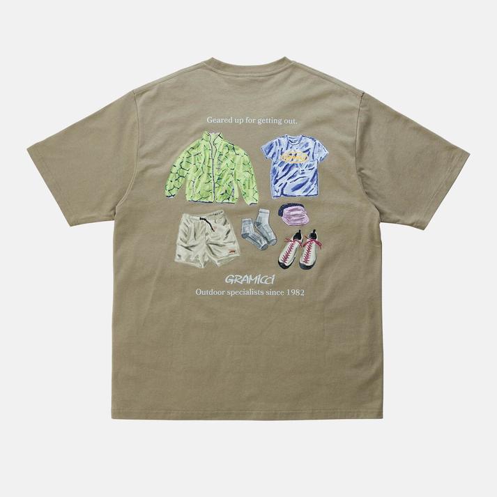 GRAMICCI M GEARED UP TEE KHAKI