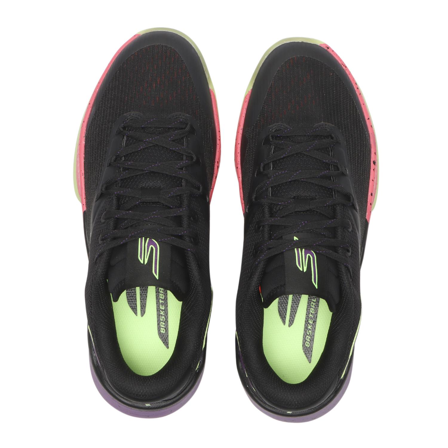 【美品】スケッチャーズ　SKX NEXUS Skechers Men's Basketball Skx Nexus Sneaker, Black/Purple, 7