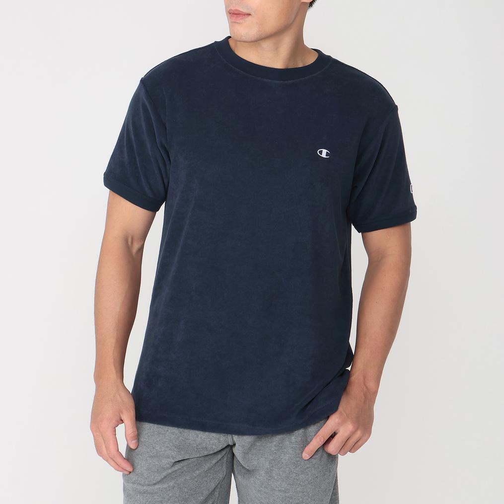 モデル：178cm / 着用サイズ：XL CHAMPION CHAMPION Pile S/S T-Shirt画像1