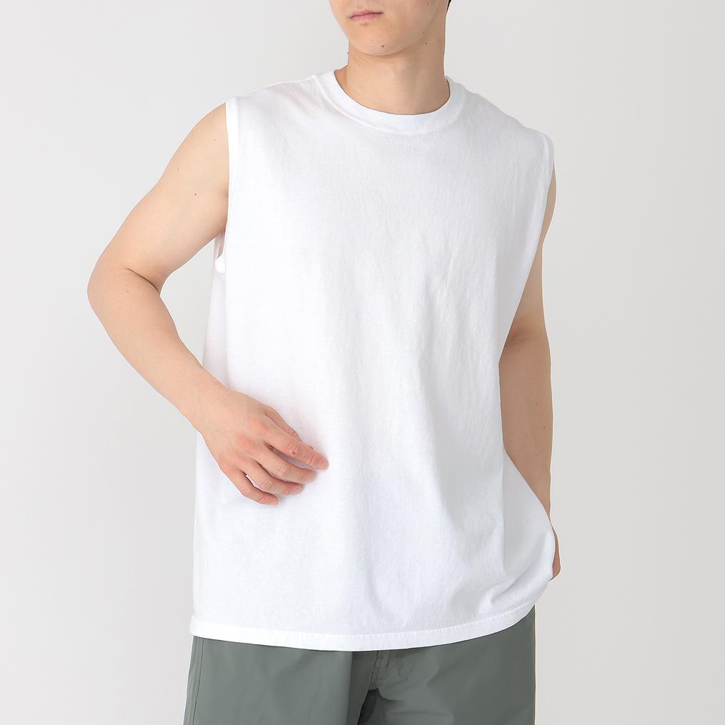 モデル：179㎝ / 着用サイズ：XL Good On GOOD ON No Sleeve Tee画像1