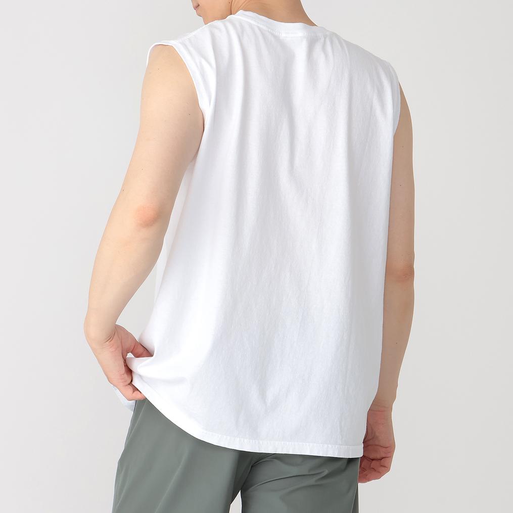 モデル：179㎝ / 着用サイズ：XL Good On GOOD ON No Sleeve Tee画像3