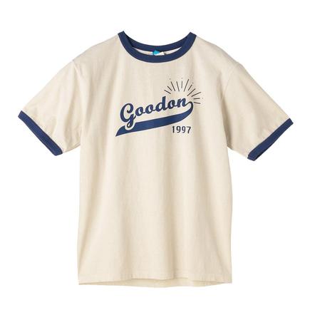 Good On スクリプトロゴショートスリーブリンガーTシャツ