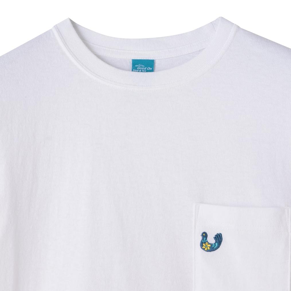  Good On GOOD ON Embroidery Pocket Tee King Fisher -OSHMAN'S SMU-画像2