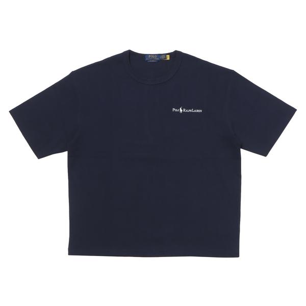 POLO RALPH LAUREN リラックスフィット バック エンブロイダリーロゴ T ブルー S