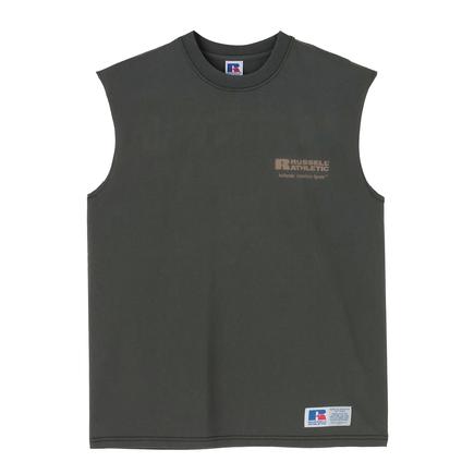 RUSSELL ウォッシュドアウトスリーブレスTシャツ