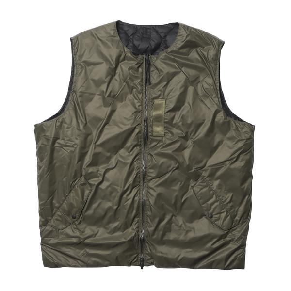 TAION ジャパンスペシャル リバーシブルMA-1インナーダウンベスト カーキ M