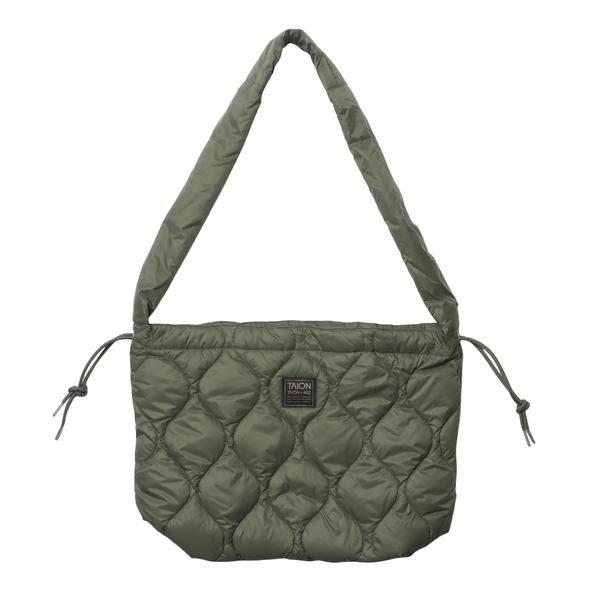 TAION DOWN SHOULDER BAG カーキ FREE