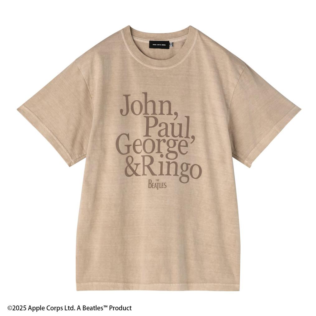  GOOD ROCK SPEED GOOD ROCK SPEED The Beatles Flocky Print T-Shirt画像1
