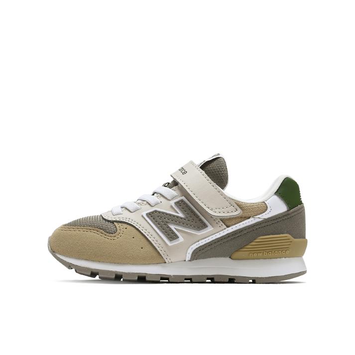 【送料無料】 キッズ 【NEW BALANCE】 ニューバランス 17-24(H) YV996TE3(M) YV996 YV996TE3 BEIGE/GRN(TE3) 22cm