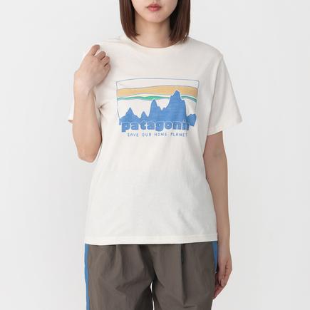 patagonia キッズ'73スカイラインTシャツ