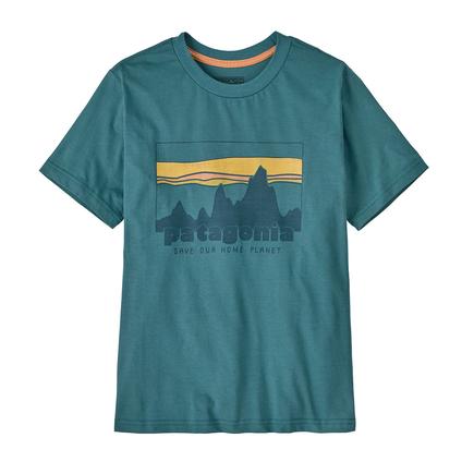 patagonia キッズ'73スカイラインTシャツ