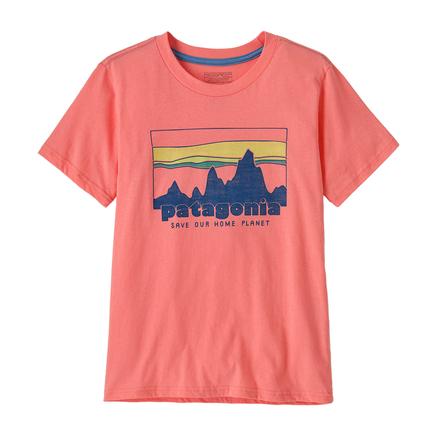 patagonia キッズ'73スカイラインTシャツ