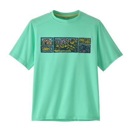 patagonia キッズキャプリーンシルクウェイトTシャツ