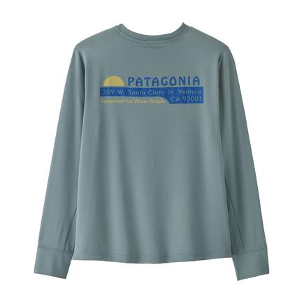 patagonia キッズロングスリーブキャプリーンシルクウェイトTシャツ