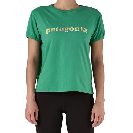 patagonia ウィメンズ'73 テキストロゴオーガニックリンガーティー