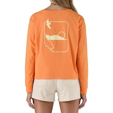 patagonia ウィメンズLSスウェルドリフターイージーカットオーガニックT