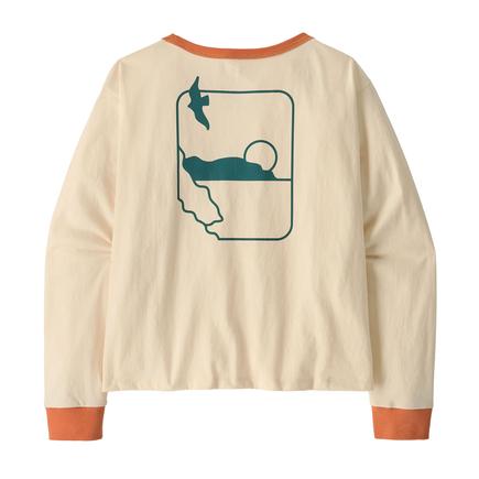 patagonia ウィメンズLSスウェルドリフターイージーカットオーガニックT