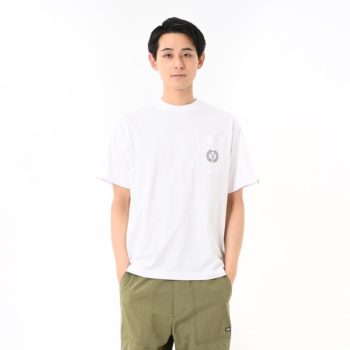 VANS�A�p���� �V���[�g�X���[�u WHITE