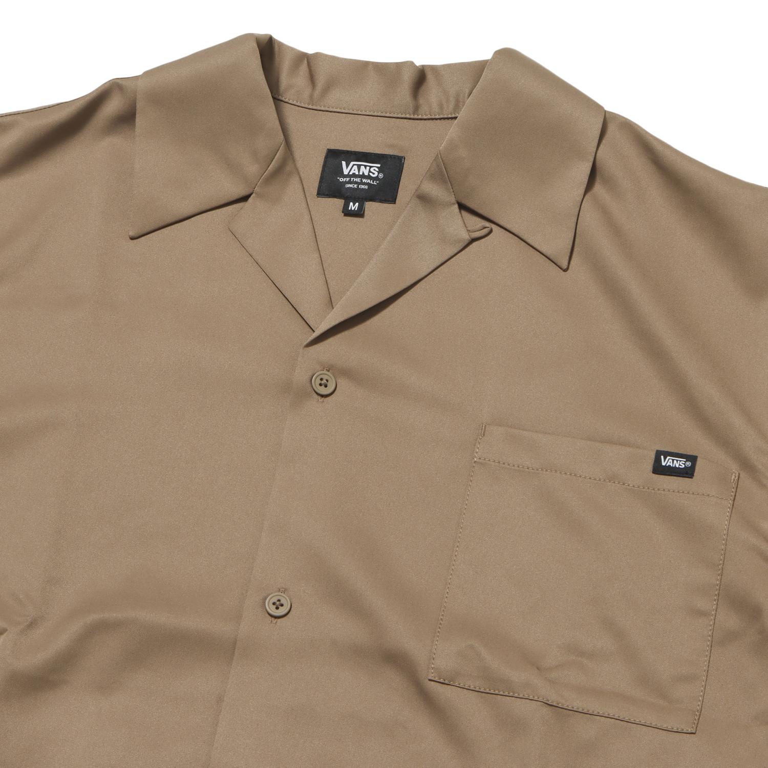 VANSアパレル(WJ)】 ヴァンズ M CF Open Collar S Shirt ショート