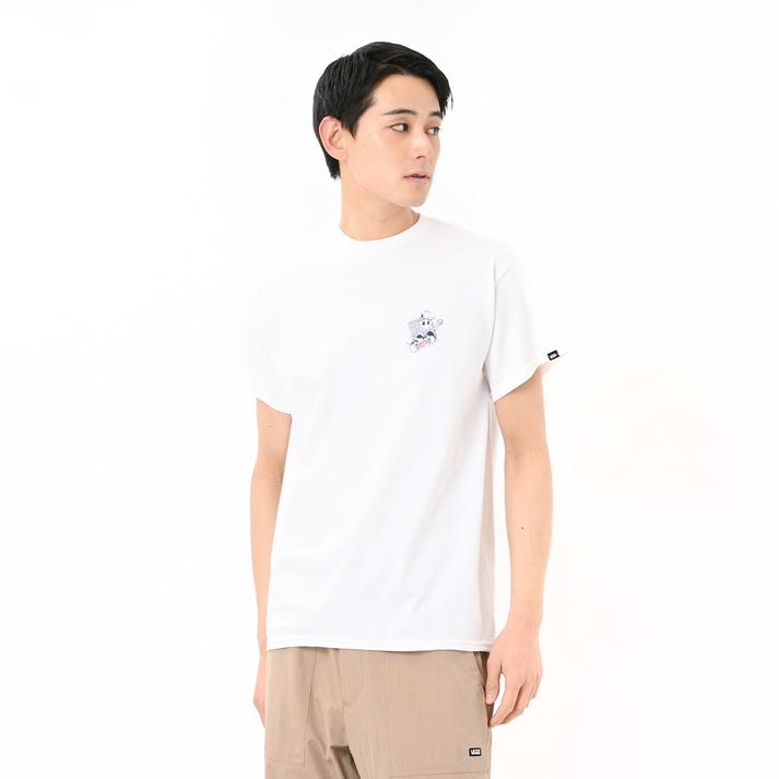 VANS�A�p���� �V���[�g�X���[�u WHITE