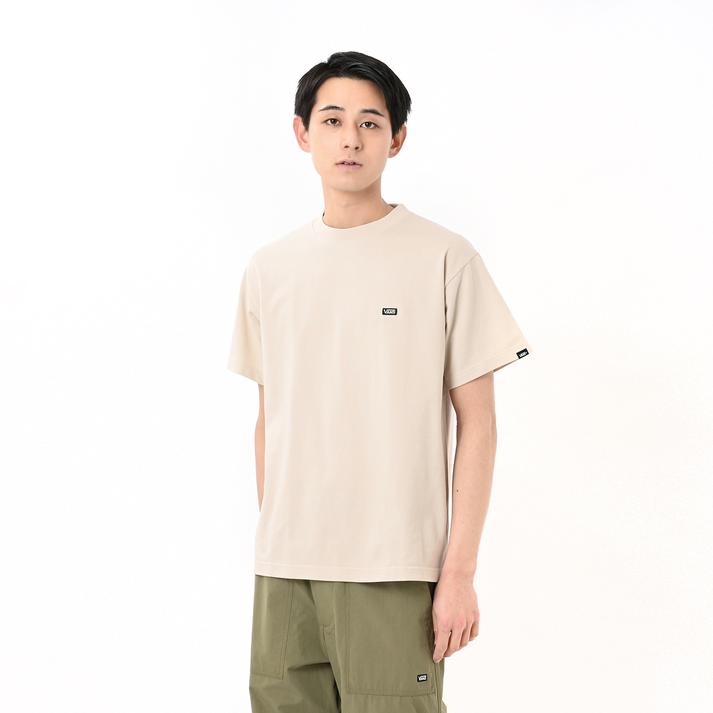 【VANS】 ヴァンズ M Mini-Logo Pique Crew TEE ショートスリーブ 125R1010700 BEIGE XL