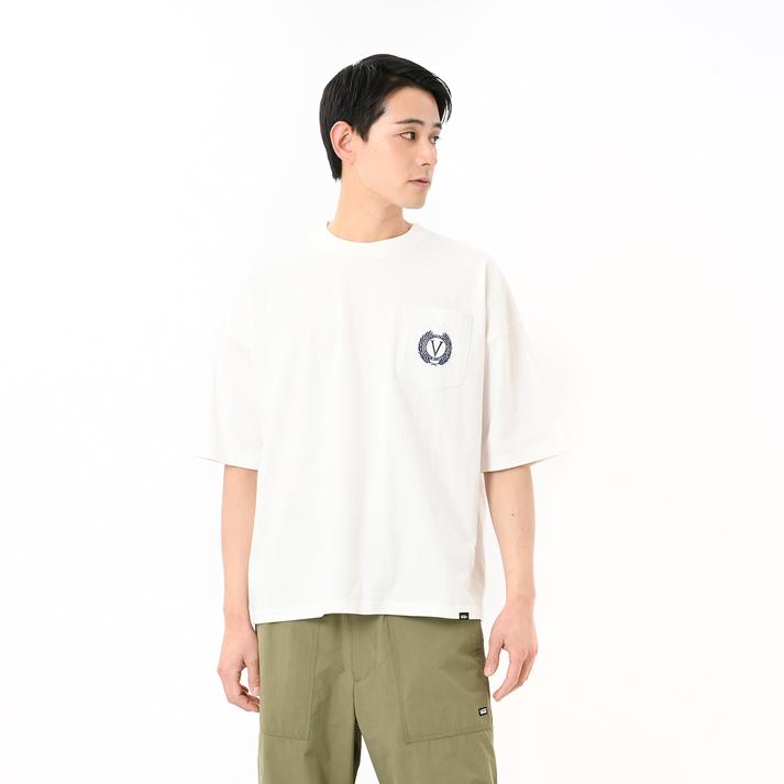 VANS �V���[�g�X���[�u OFF-WHITE