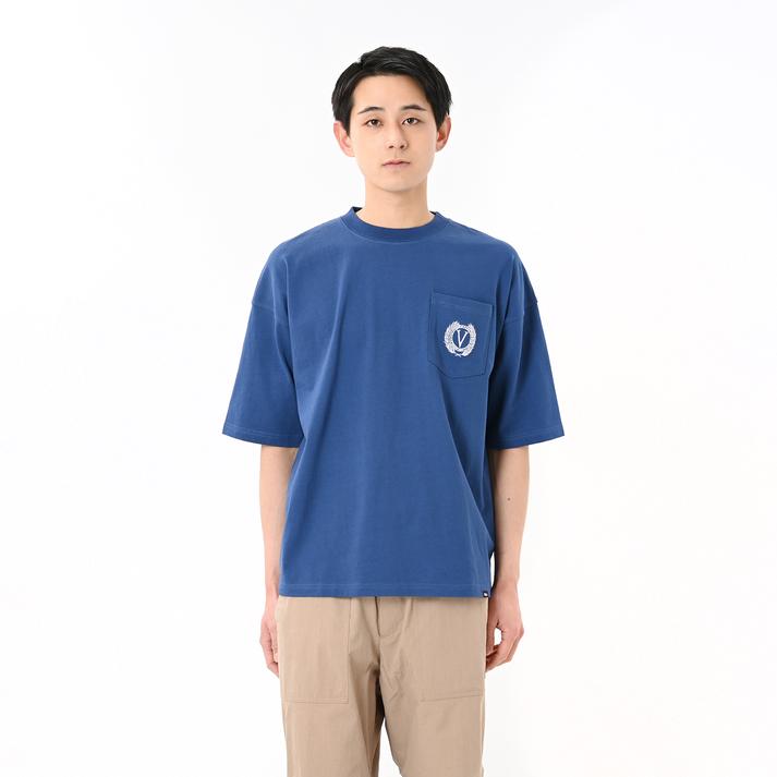 VANS �V���[�g�X���[�u NAVY