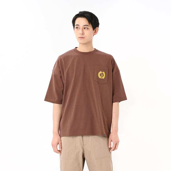 VANS �V���[�g�X���[�u BROWN