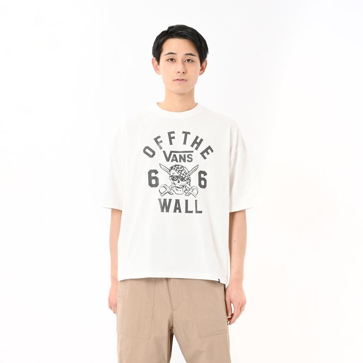 VANS �V���[�g�X���[�u WHITE