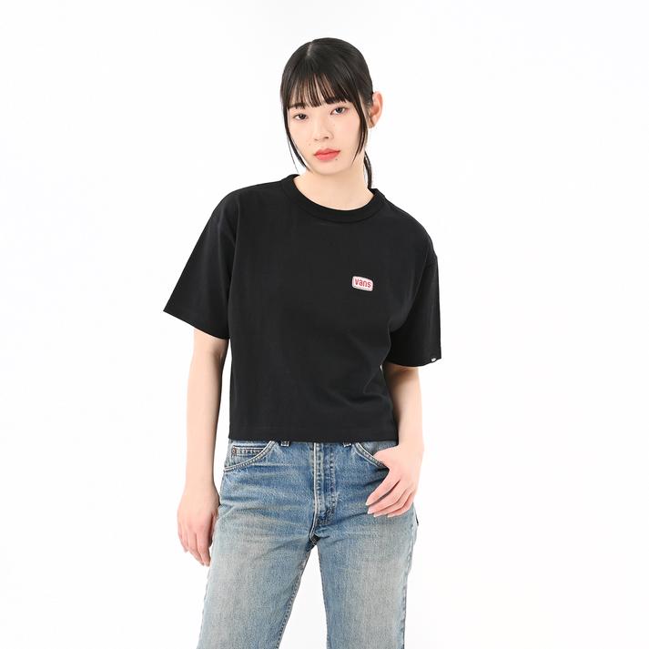 VANS �V���[�g�X���[�u BLACK