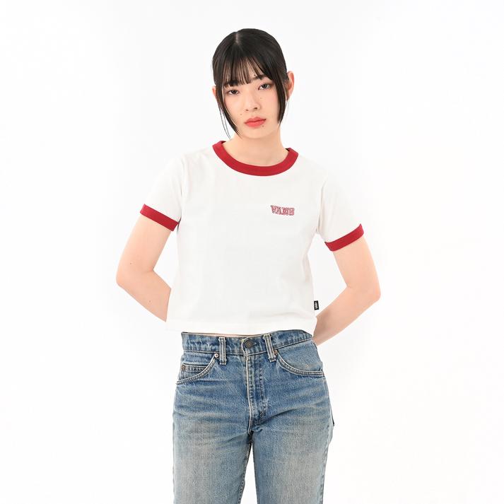 VANS �V���[�g�X���[�u RED