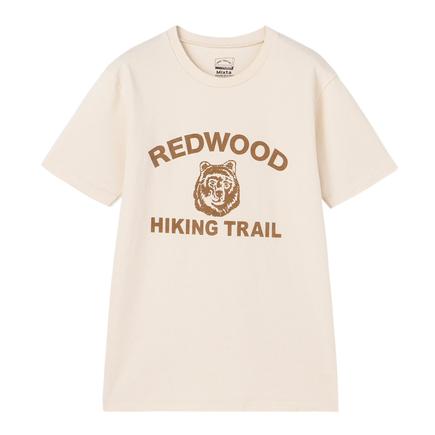 MIXTA クルーネックプリントTシャツ Red Wood