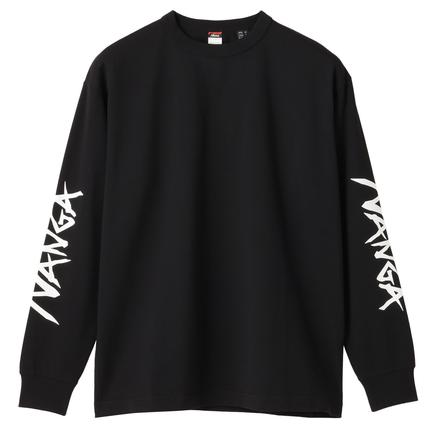 NANGA エコハイブリッドスリーブロゴロングスリーブティー