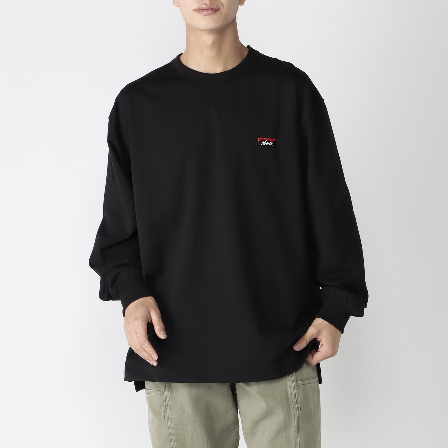 NANGA NANGA Eco Hybrid Box Logo Embroidery L/S Tee｜OSHMAN'S
